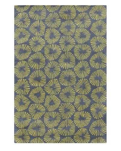 Filament Julio Rug, Grey/Green, 5′ x 7′ 6″‘