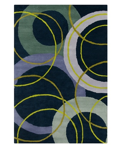 Filament Gregorio Rug, Blue, 5′ x 7′ 6″‘