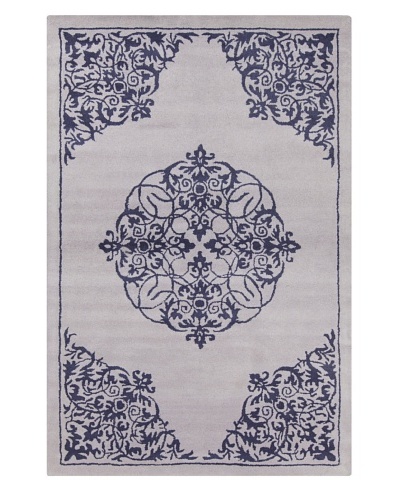 Filament Isaac Hand-Tufted Rug, Blue, 5′ x 7′ 6″