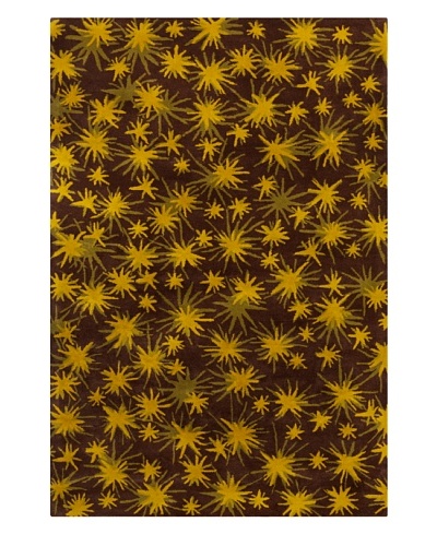 Filament Aurelia Rug, Brown/Yellow, 5′ x 7′ 6″‘