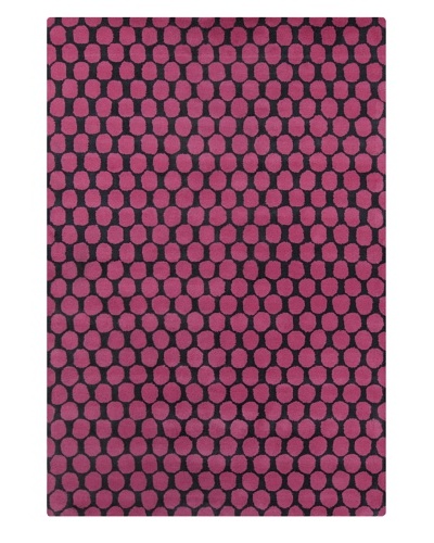 Filament Chantelle Hand-Tufted Wool Rug, Pink, 5′ x 7′ 6″