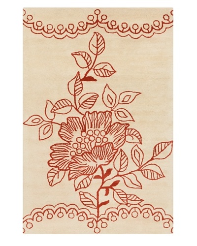 Filament Richelle Rug, Cream/Orange, 5' x 7' 6