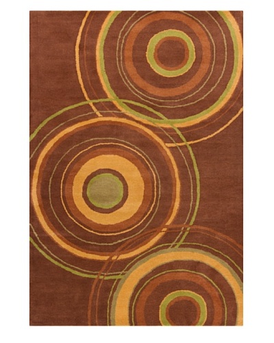 Filament Karey Hand-Tufted Wool Rug, Brown, 5′ x 7′ 6″