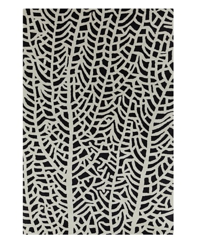 Filament Duncan Rug, Black/White, 5′ x 7′ 6″‘