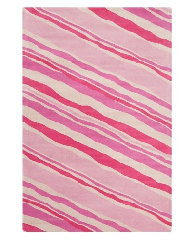 Filament Christina Hand-Tufted Wool Rug, Pink, 5′ x 7′ 6″