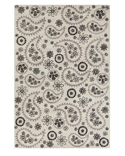 Filament Lowell Rug, Black/White, 5' x 7' 6