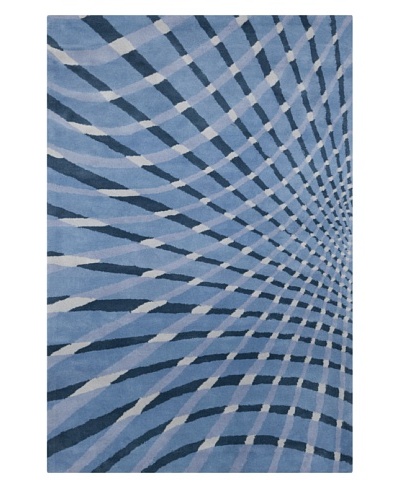 Filament Long Rug, Blue, 5' x 7' 6'