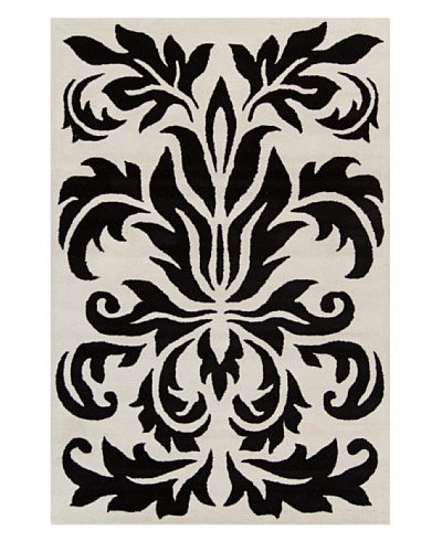 Filament Leah Hand-Tufted Rug, Black/White, 5' x 7' 6
