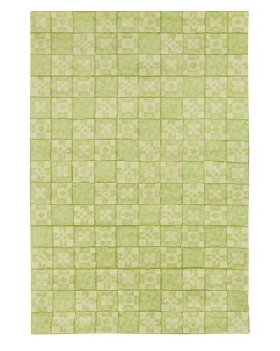 Filament Karima Hand-Tufted Wool Rug, Green, 5′ x 7′ 6″