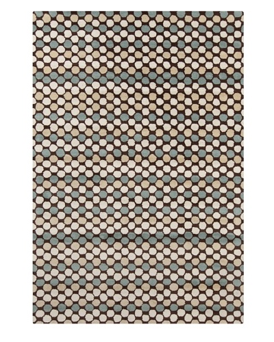 Filament Renae Rug, Brown/Blue, 5′ x 7′ 6″‘