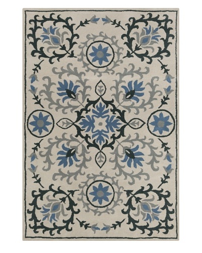 Filament Sloan Hand-Tufted Rug, Blue/Green, 5′ x 7′ 6″