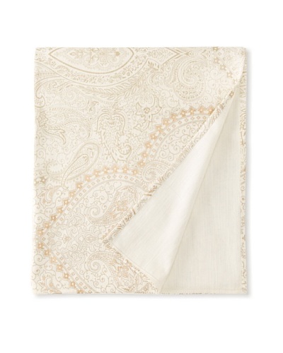 Filling Spaces Jayne Throw, Cream/Gold, 50 x 64