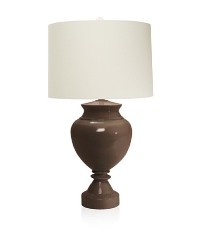 Aqua Vista Lighting Brompton Spun Bamboo Table Lamp, Chocolate