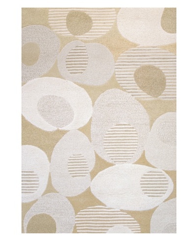 Chelsea Rug, Tan/Off-White/Grey, 5′ x 7′ 3″