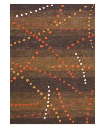 Foreign Accents Festival Rug, Brown/Tan/Orange/Red, 5′ x 7′ 3″