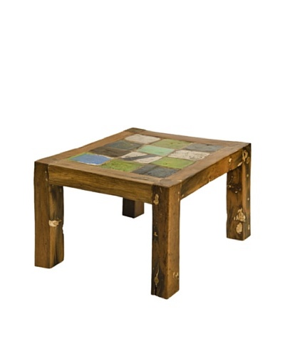 Foreign Affairs Square Dili Reclaimed Boatwood  Coffee Table, Various