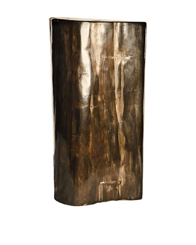 Foreign Affairs Paleo One of A Kind Petrified Wood Table, Black