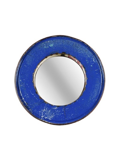 Foreign Affairs Kacat Mirror, Blue/Cream