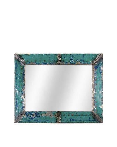 Foreign Affairs Kante Mirror, Turquoise