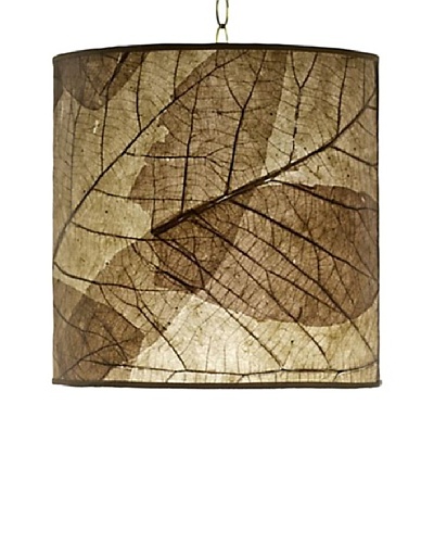 Foreign Affairs Natural Teak Leaf Hanging Lamp, Natural