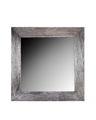 Foreign Affairs Handcarved Square Silvered Mirror