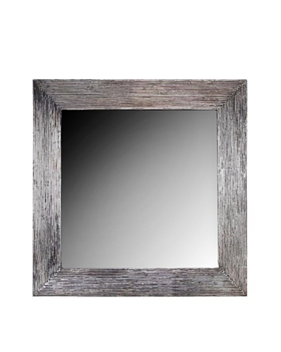 Foreign Affairs Handcarved Square Silvered Mirror