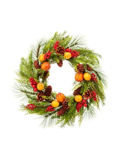 24 Pine/Pomander Wreath