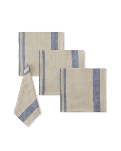 Found Object Chambery Set of 4 Linen/Cotton Napkins