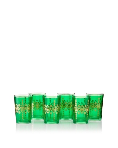 Found Objects Set of 6 Souad Moroccan Glasses
