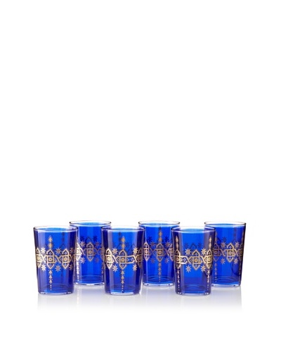 Found Objects Set of 6 Souad Moroccan Glasses