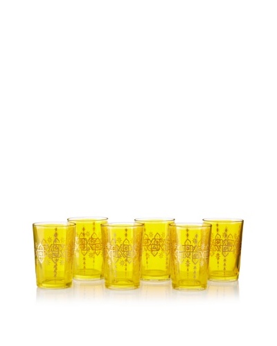 Found Objects Set of 6 Souad Moroccan Glasses