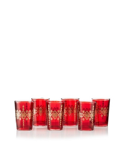 Found Objects Set of 6 Souad Moroccan Glasses