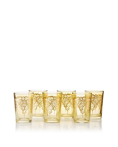 Found Objects Set of 6 Punto Moroccan Glasses