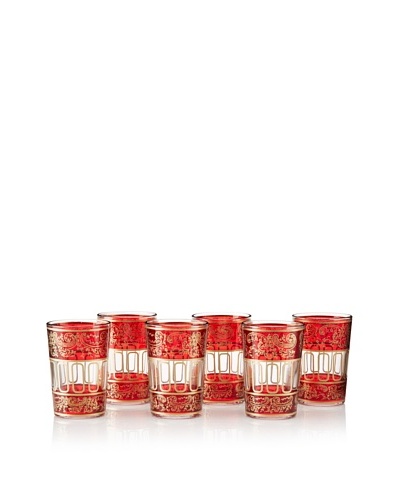 Found Objects Set of 6 Lalla Moroccan Glasses