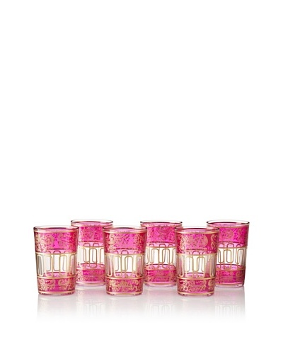 Found Objects Set of 6 Lalla Moroccan Glasses
