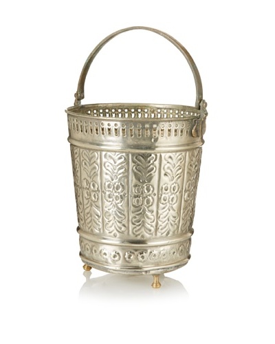 Found Objects Moroccan Bucket, Silver