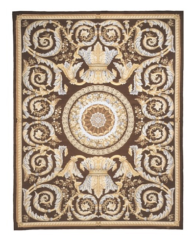 French Accents Regal Aubusson [Gold/Brown/Blue]