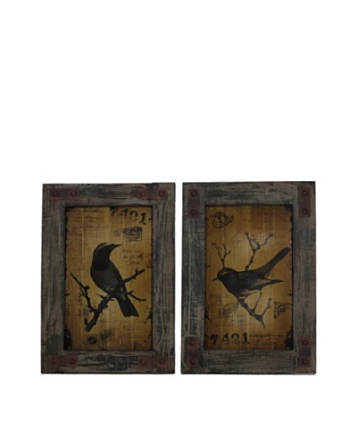 Set of 2 Birds, Black