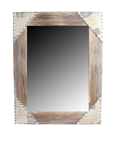 Square Wooden Mirror