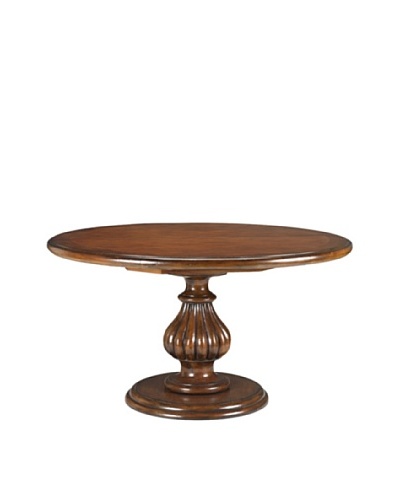 French Heritage Luberon Round Dining Table, Antique Cherry
