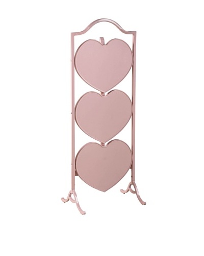 French Heritage Small Heart Fold Table, Pink