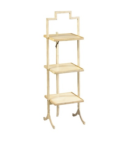 French Heritage Small Square Fold Table, Ivory