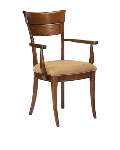 French Heritage Angela Armchair, Antique Cherry