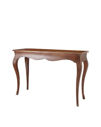French Heritage Napolean III Console, Rosewood and Gold Leaf