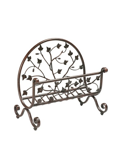 French Heritage Geneve Magazine/Log Rack, Rust