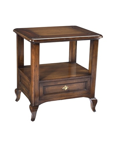 French Heritage Luberon End Table, Antique Cherry