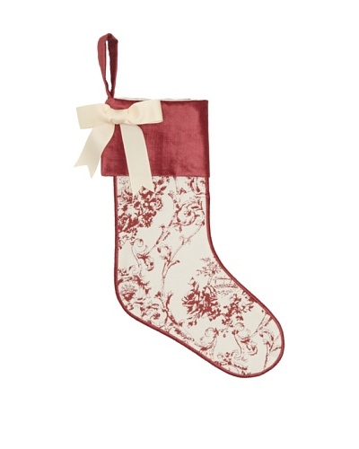 French Laundry Chateau Blanc Toile Stocking, Ivory