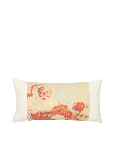 French Laundry Chateau Blanc Holiday Pillow, White