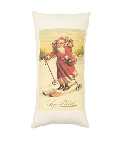 French Laundry Chateau Blanc Holiday Pillow, White