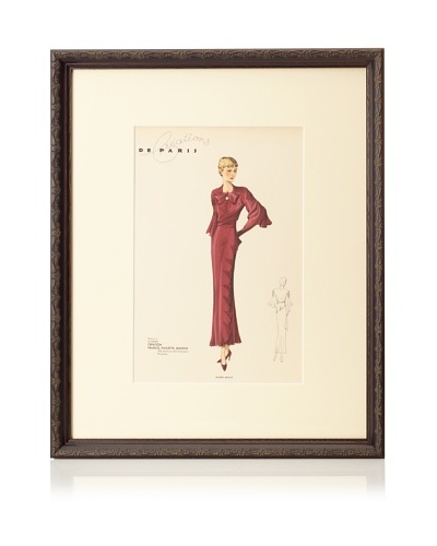 Creations de Paris Fashion Plate, 21.5 x 17.5